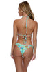 Luli Fama Il Mare Seamless Reversible Wavy Ruched Back Brazilian Tie Side Bottom